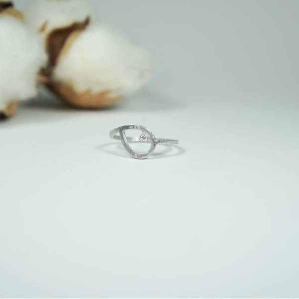 Anillo plata romántico mujer