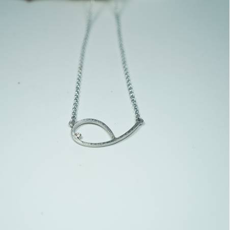 Collaret plata rodi i diamant