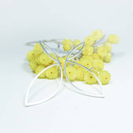 Pendientes diseño extremado plata