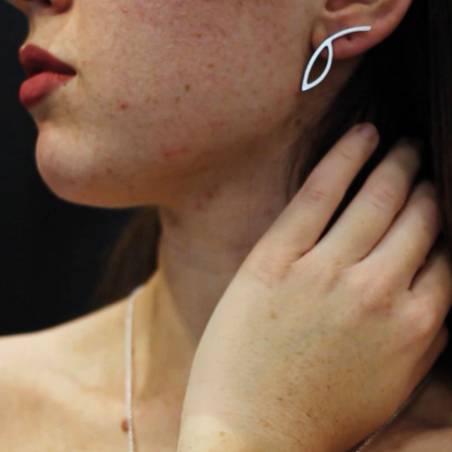 Small sterling silver earrings