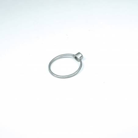 Engagement white gold ring