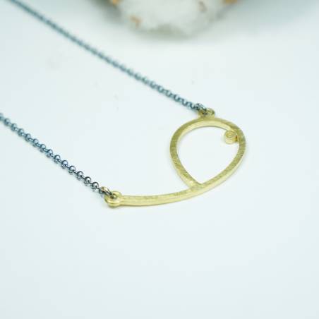 Collaret or groc i diamant