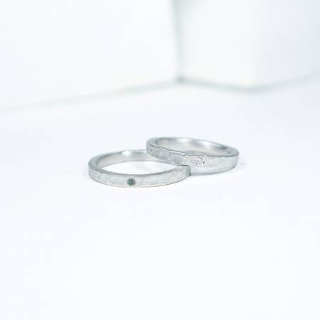 hammered wedding ring