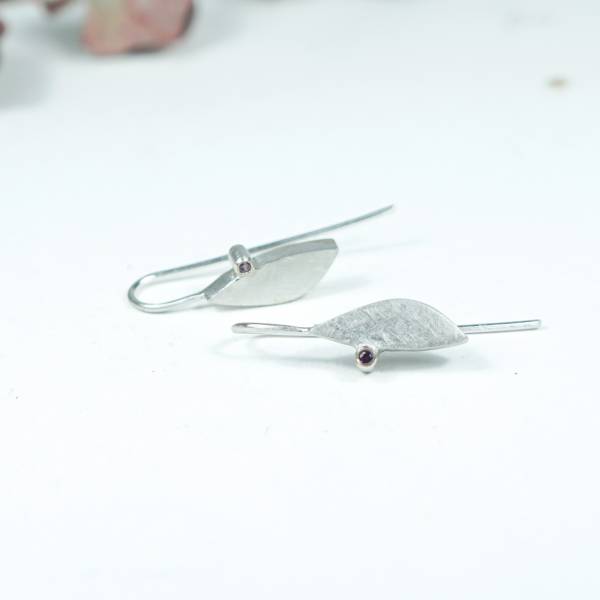 Pendientes de gancho en plata