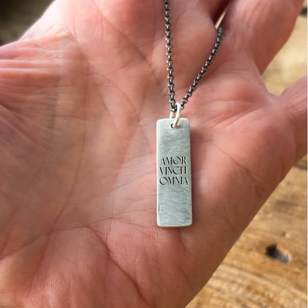Customized silver pendant