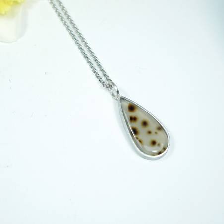 Colgante exclusivo de plata con piedra natural
