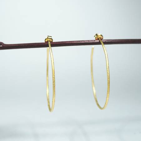 Aros plata chapada grandes