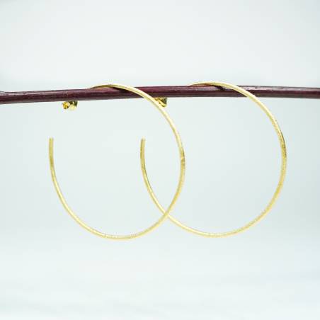 Gold plated hoop earrings