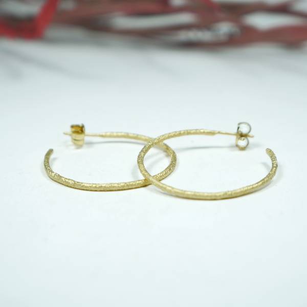 Gold plated hoop earrings