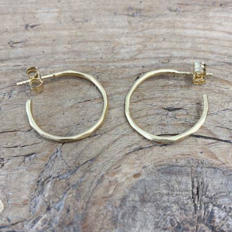 Gold plated hoop earrings