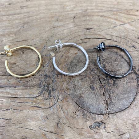 Pendientes aro plata