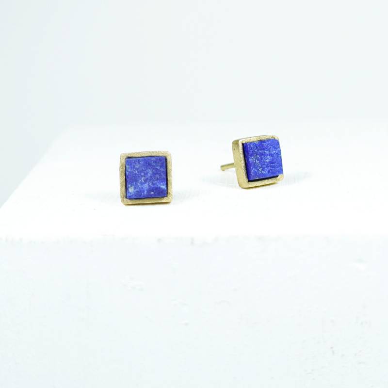 Lapislazuli gold earrings