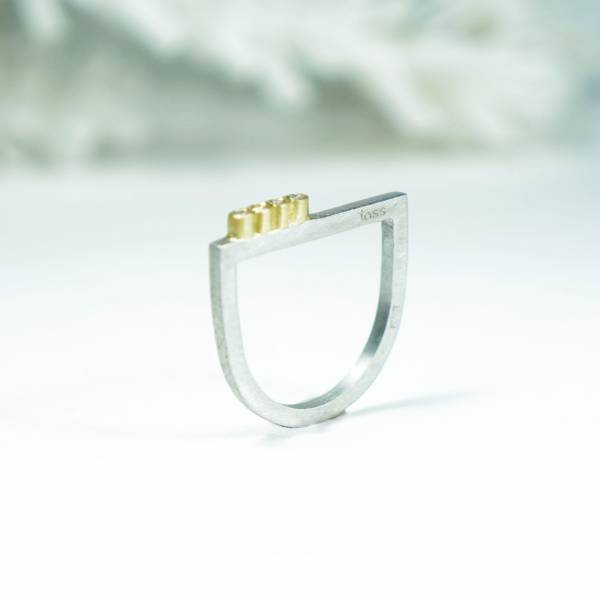 Sophisticated silver ring