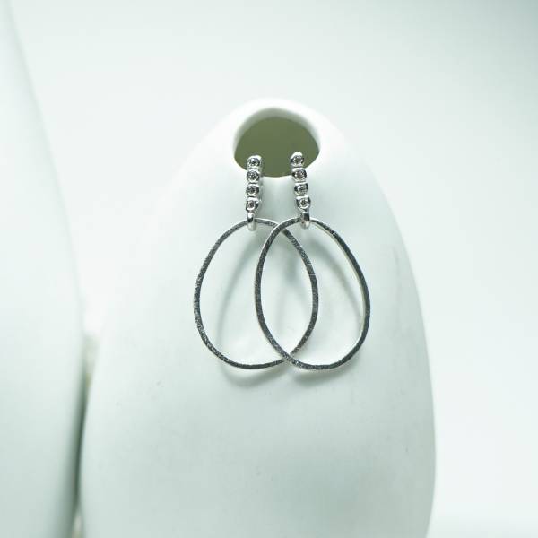 Pendientes diseño largos plata