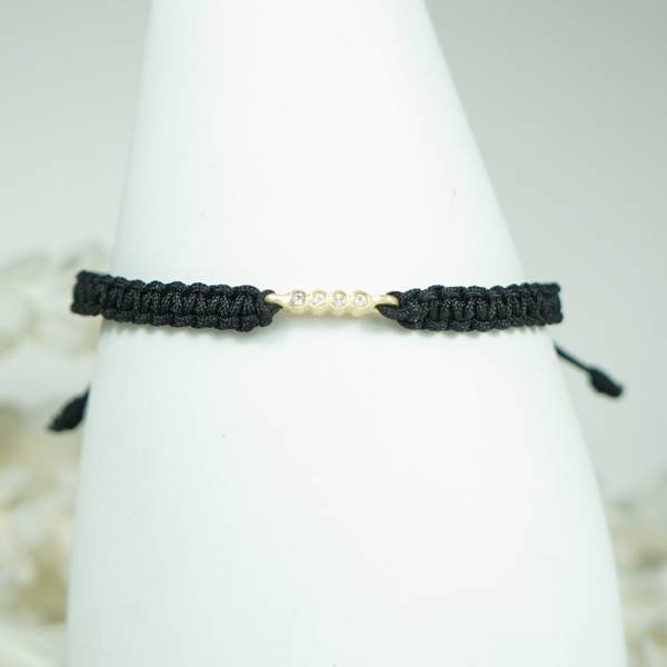 Polsera or groc 18 kts i diamants naturals