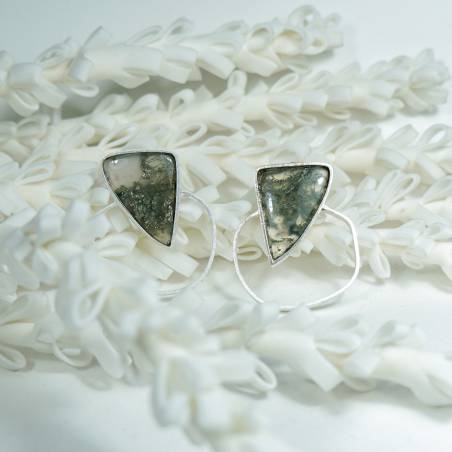 Pendientes extremados de plata