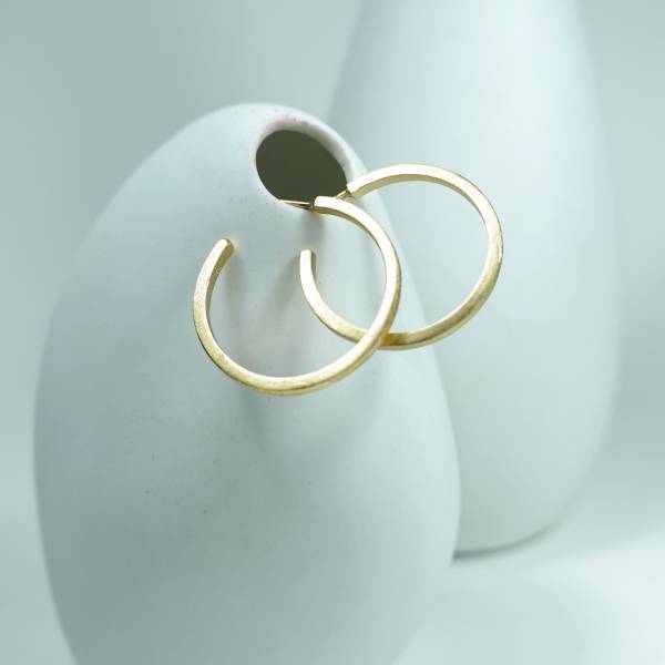 Gold plated hoop earrings
