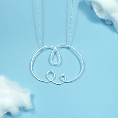 Collaret de plata llarg original