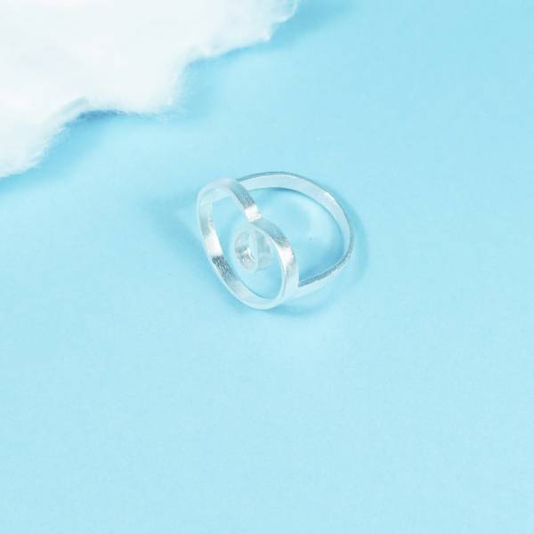 Sterling silver small ring with cloud shape