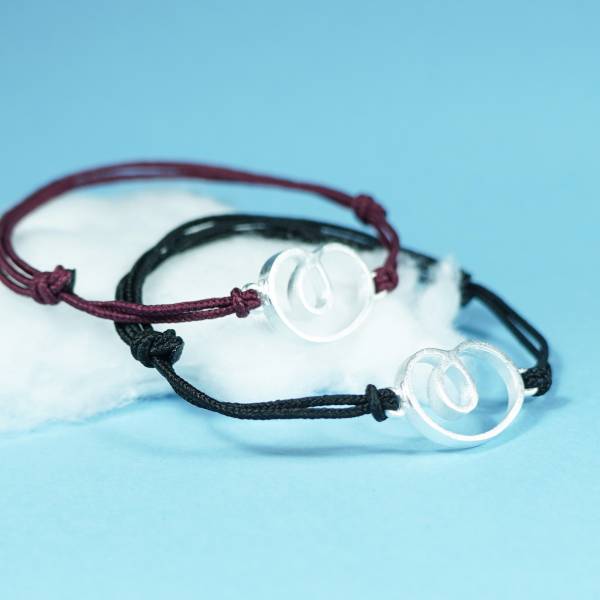 Cloud shape silver bracelet