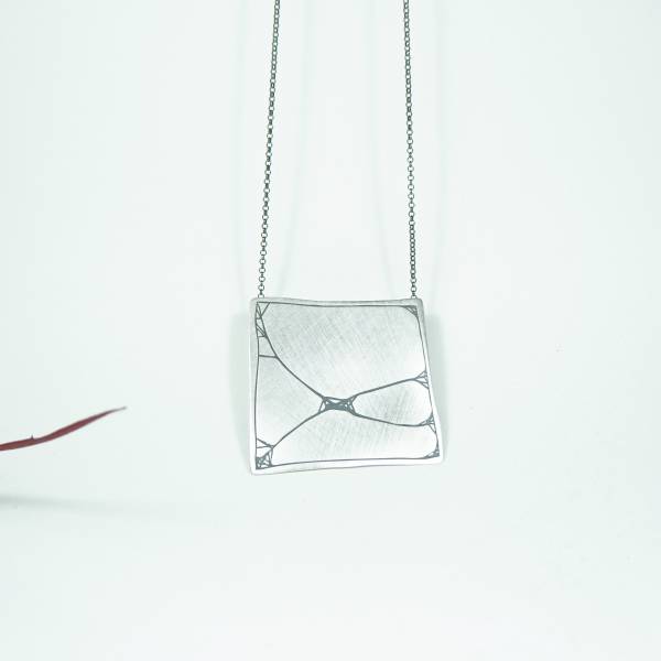 Penjoll plata mat i oxidada