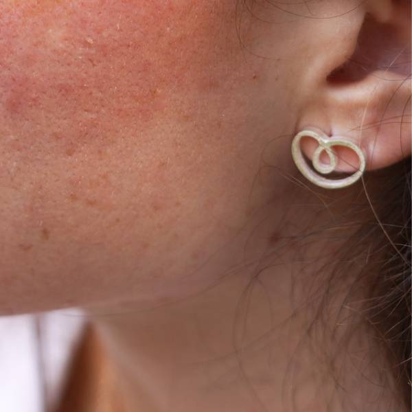 Pendientes pequeños plata