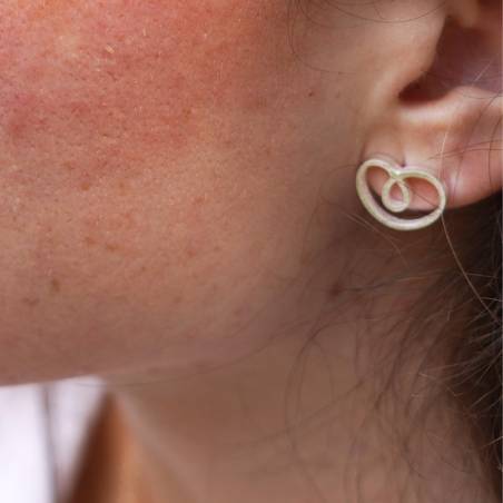 Pendientes pequeños plata