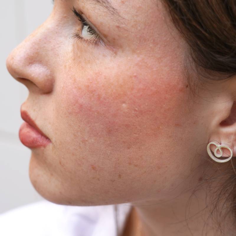 Pendientes de plata mate