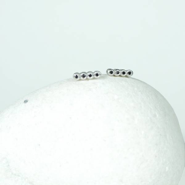 Mini pendientes plata