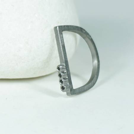 Thin silver ring