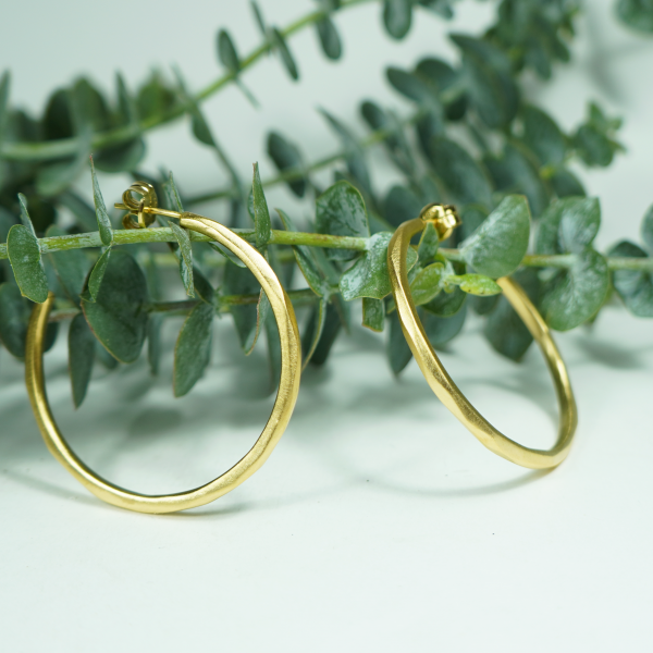Pendientes aro dorados