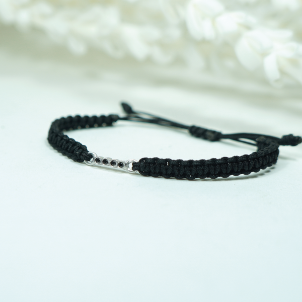 Pulsera plata con diamantes