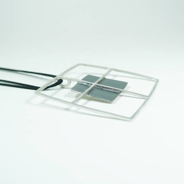 Colgante grande de plata