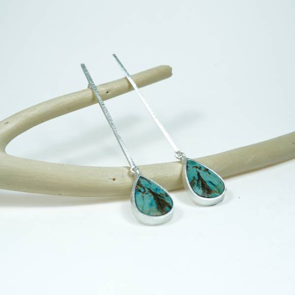 Large silver earrings