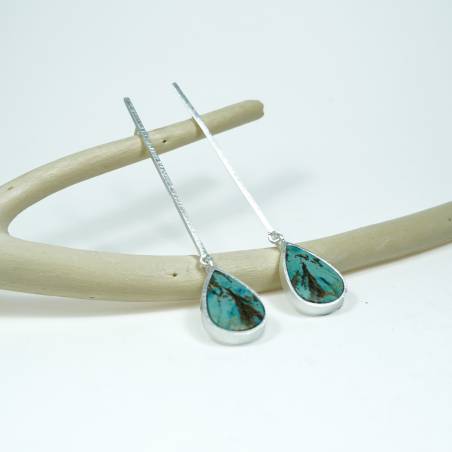 Pendientes plata largos
